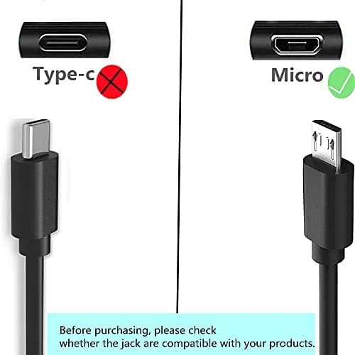 Koffmon Micro USB Charging Cable Compatible with JBL Flip 2/3/4, Logitech UE Boom 3, Android Phones | Fast Charging, 3ft Black thumbnail 2