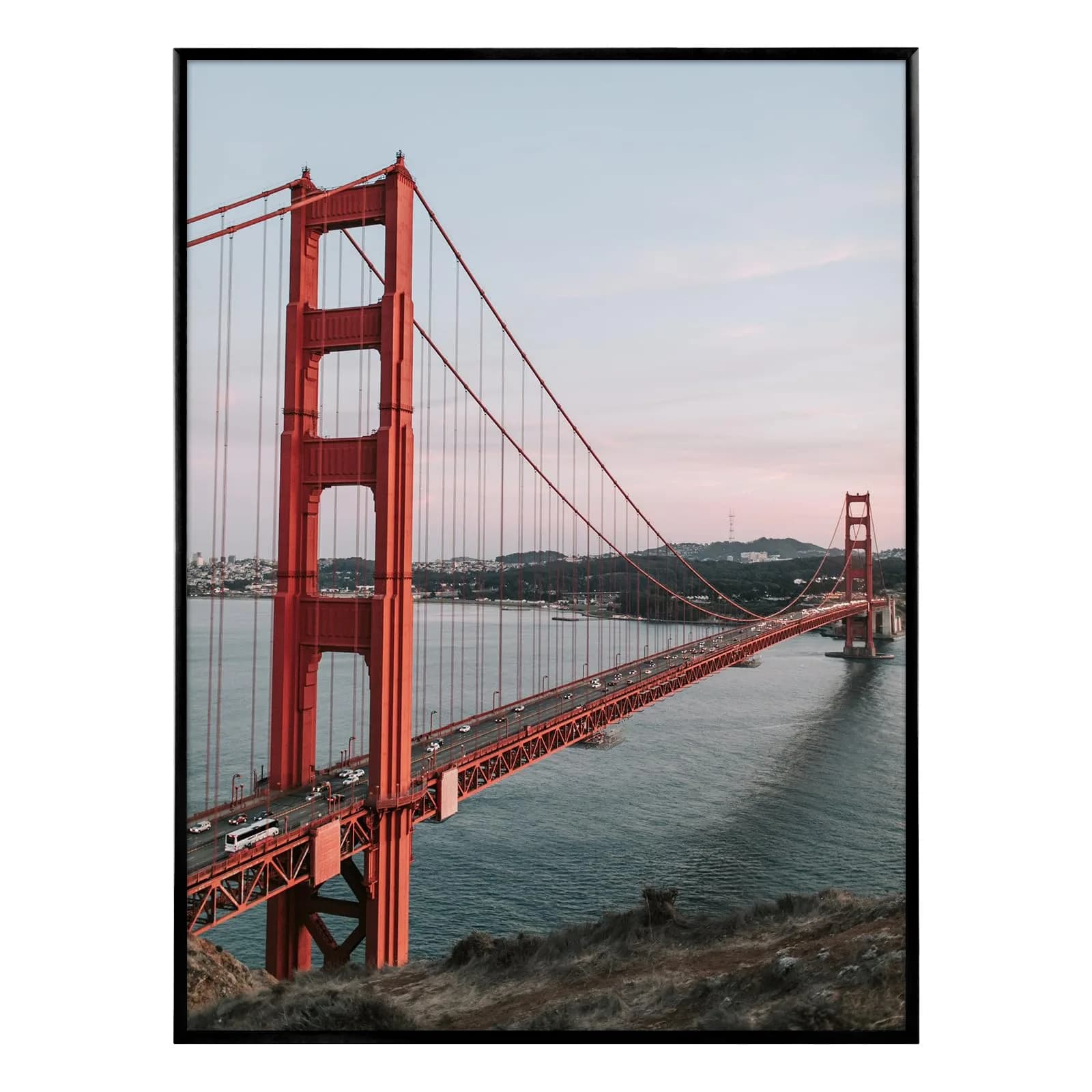 Frametory 18x24 Black Aluminum Poster Frame Tempered Glass | Modern Wall Decor (70-120 chars)