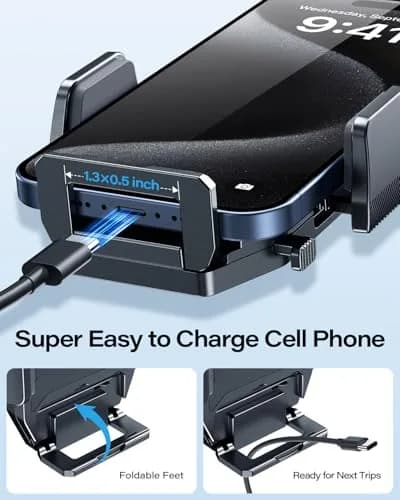 APPS2Car Sturdy CD Slot Phone Mount with One Hand Operation Design, 11.7 cm (4.6 in) | Secure Grip for Safe Driving thumbnail 5