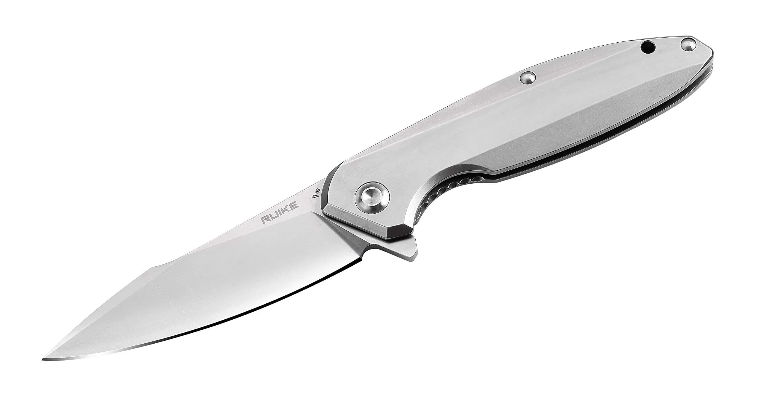 Ruike P128-SF Tactical Folding Knife 3.7" Drop Point Blade | Frame Lock, 14C28N Steel, Black