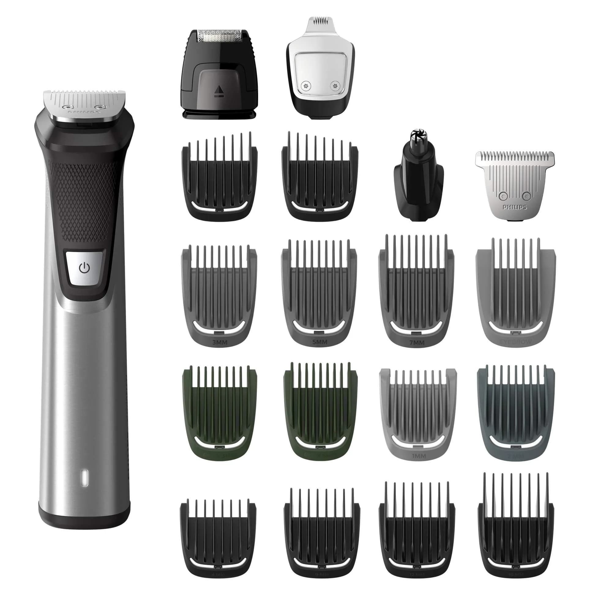 Norelco Philips Multigroom Series 7000 23 Piece Mens Grooming Kit, Trimmer for Beard, Head, Body, and Face - NO Blade Oil Needed, MG7750/49 - main product image