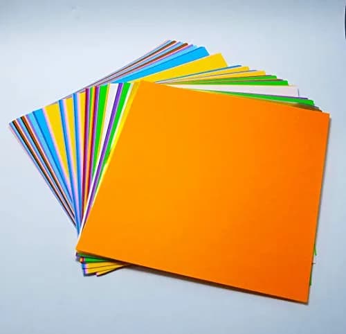 Taro's Origami Studio Standard 6 Inch Square Paper 100 Sheets (15.24 cm) | 23 Colors Including Gold & Silver thumbnail 4