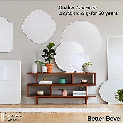 The Better Bevel Frameless Oval Mirror 20" x 27" | Beveled Edge Bathroom Wall Mirror thumbnail 6
