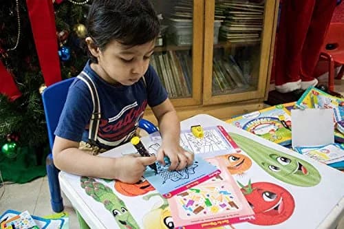 Skillmatics Boredom Buster Educational Game - Reusable Activity Mats with Dry-Erase Marker, Gifts, Travel Toy for Kids Ages 3-6 | ASTM-Tested Learning Game thumbnail 2