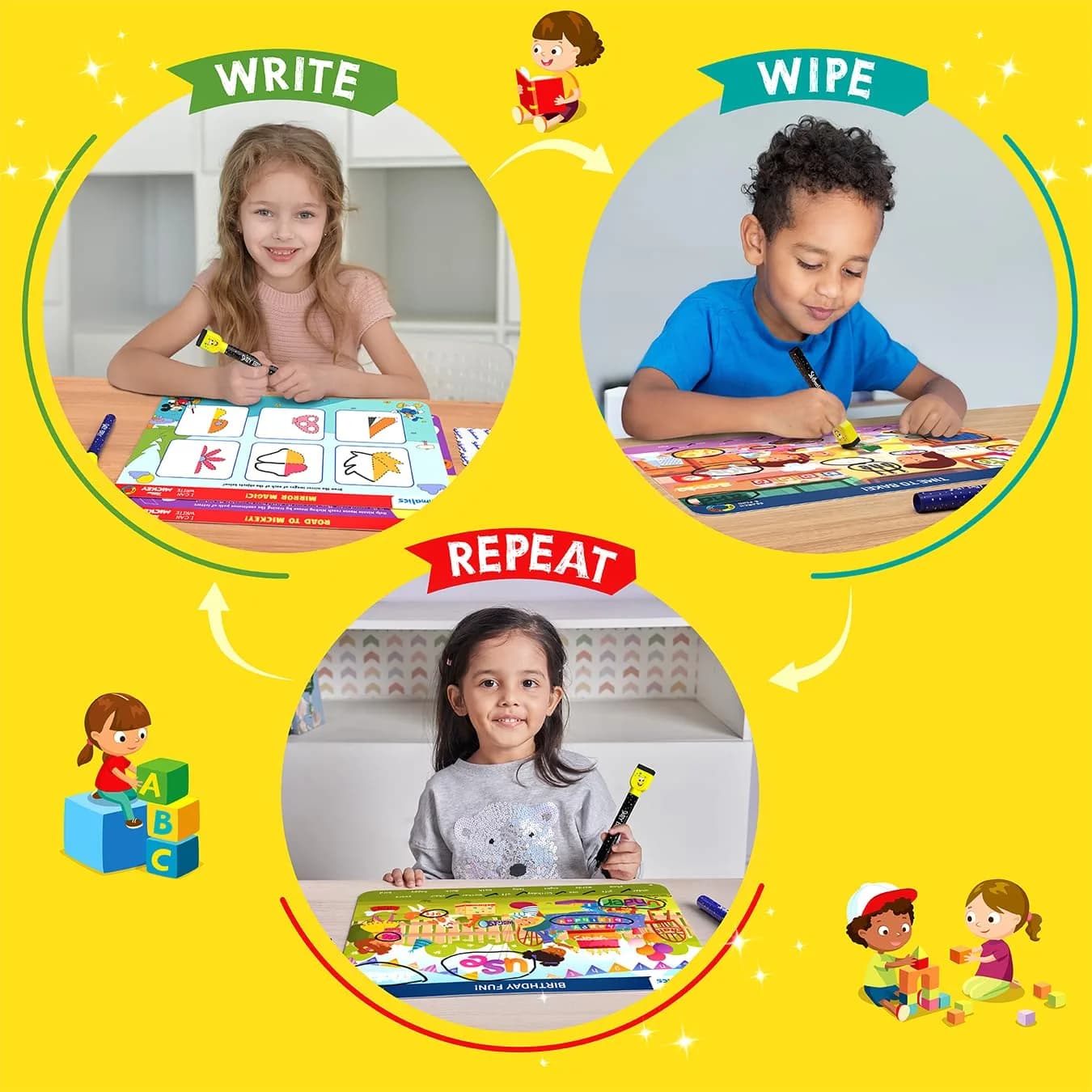 Skillmatics Preschool Champion Educational Game – Reusable Activity Mats with 30 Activities | Ages 3+ - view 5