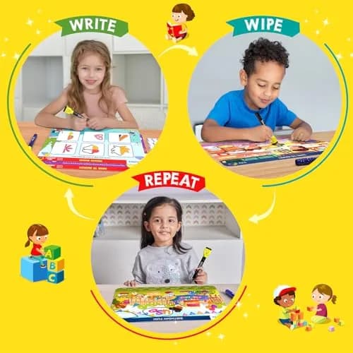 Skillmatics Preschool Champion Educational Game – Reusable Activity Mats with 30 Activities | Ages 3+ thumbnail 5