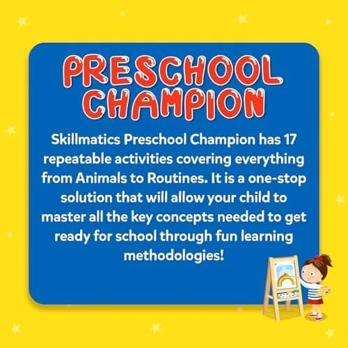 Skillmatics Preschool Champion Educational Game – Reusable Activity Mats with 30 Activities | Ages 3+ thumbnail 6