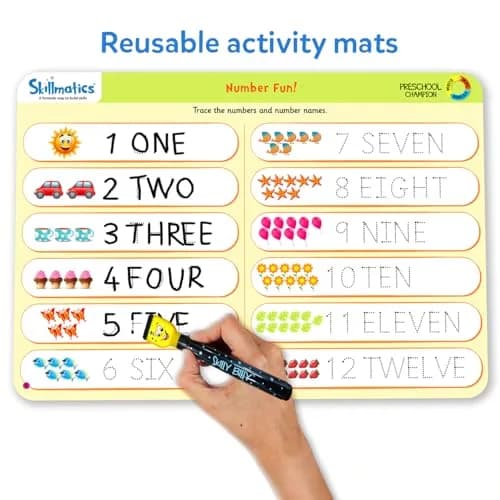 Skillmatics Preschool Champion Educational Game – Reusable Activity Mats with 30 Activities | Ages 3+ thumbnail 3