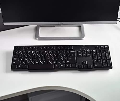 CaseBuy Russian-English Keyboard Stickers White Font Black Background for PC Laptop Notebook Desktop 2-Pack thumbnail 7