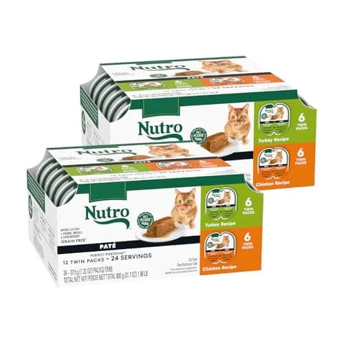 Nutro Perfect Portions Pate Wet Cat Food, Poultry Pack, 2.6 oz, 12 ct, 2pk | Grain-Free, High-Quality Protein, Moisture-Rich thumbnail 1