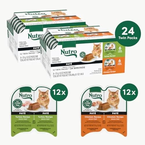Nutro Perfect Portions Pate Wet Cat Food, Poultry Pack, 2.6 oz, 12 ct, 2pk | Grain-Free, High-Quality Protein, Moisture-Rich thumbnail 2