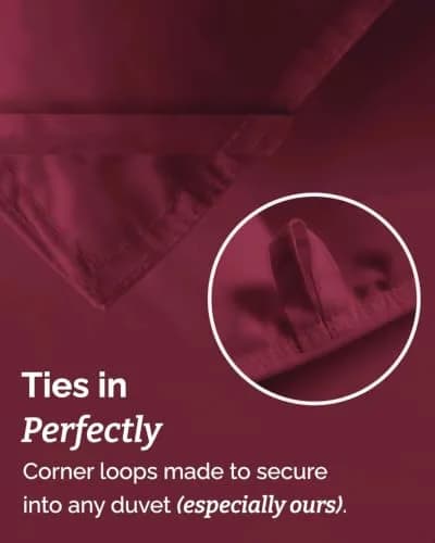 CGK Unlimited Comforter King Size - Down Alternative Duvet Insert - Burgundy, 102" x 90" | All-Season Breathable Bedding thumbnail 8