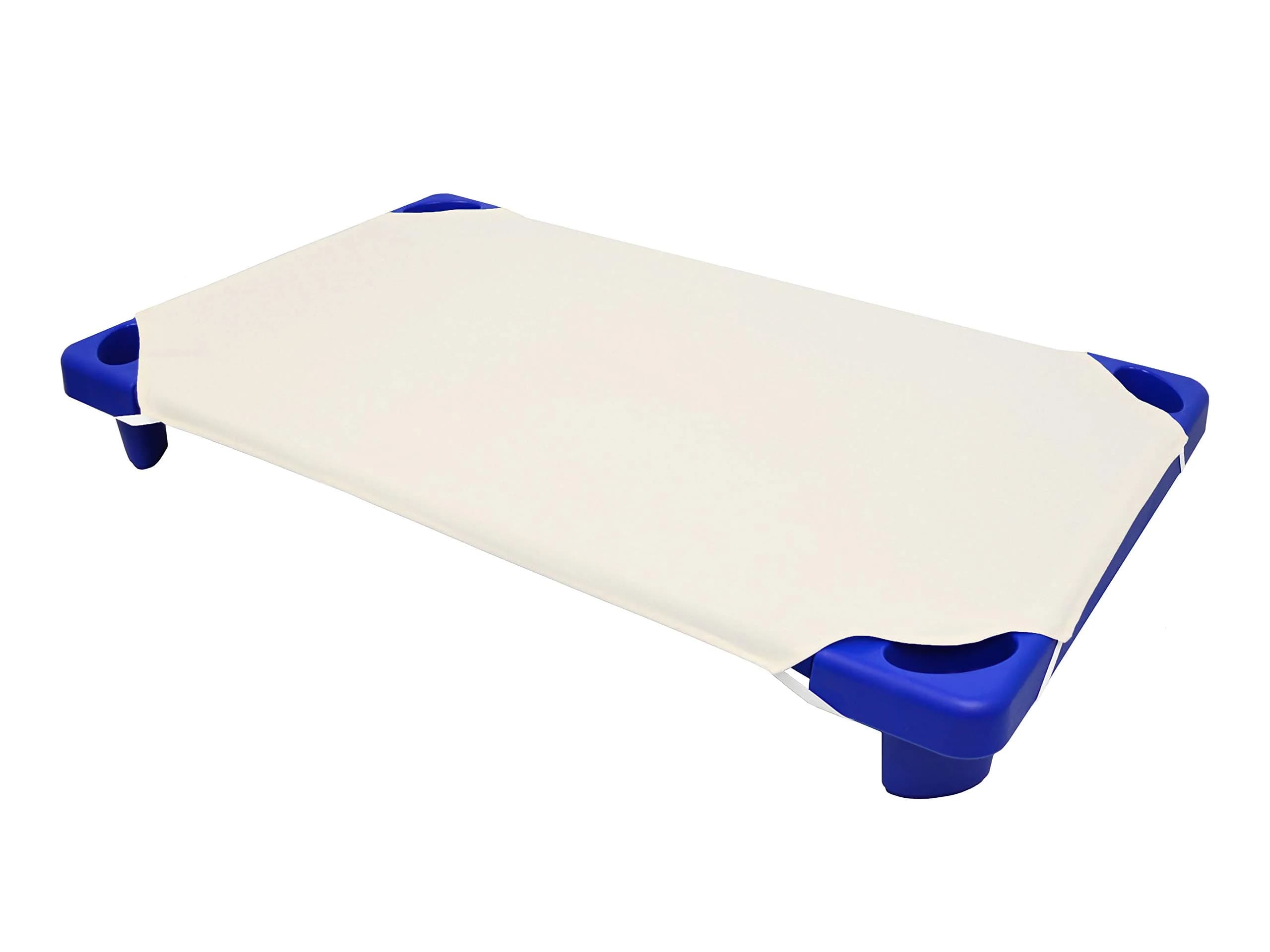 American Baby Company Natural Cotton Percale Toddler Cot Sheet 58cm x 102cm (23" x 40") | Soft Breathable Daycare Sheet - main product image