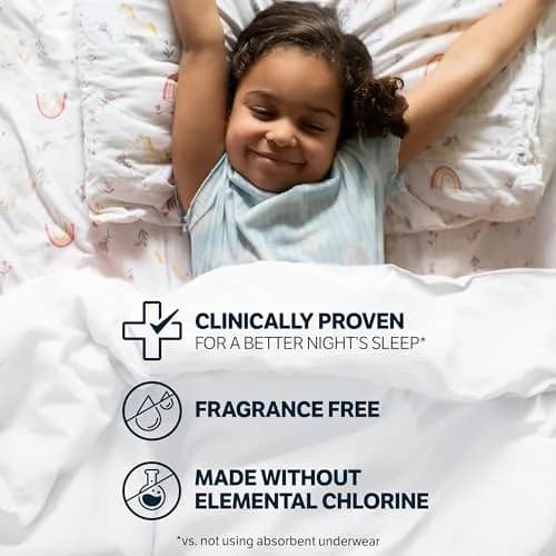 GoodNites Girls' Nighttime Bedwetting Underwear, Extra Small (28-43 lbs), 15 Ct | Clinically Proven for Better Sleep thumbnail 5