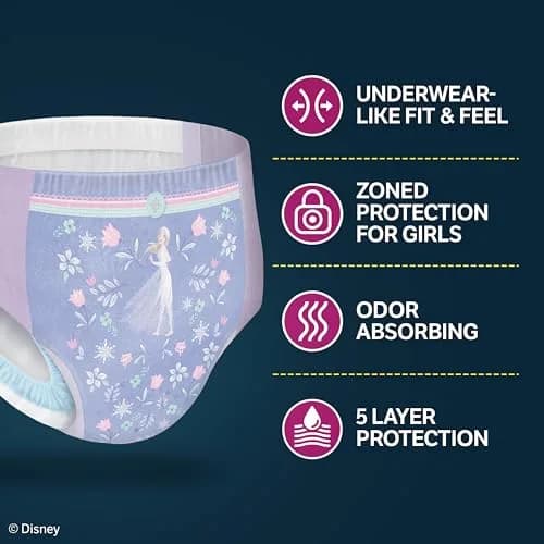 GoodNites Girls' Nighttime Bedwetting Underwear, Extra Small (28-43 lbs), 15 Ct | Clinically Proven for Better Sleep thumbnail 6