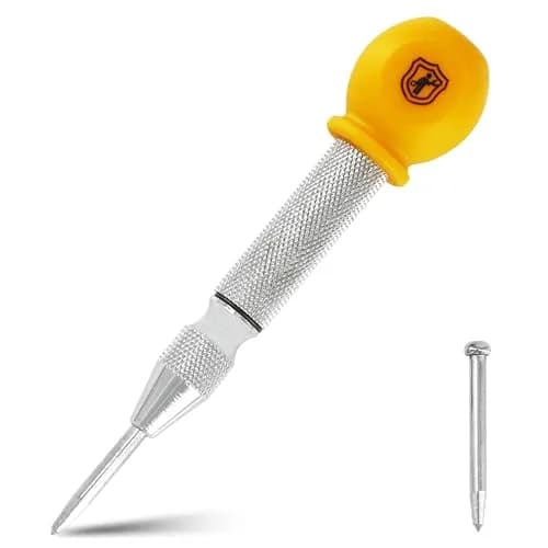 MULWARK 5" Spring-Loaded Steel Center Hole Punch Marker | Adjustable Impact, Rustproof (120 chars) thumbnail 1