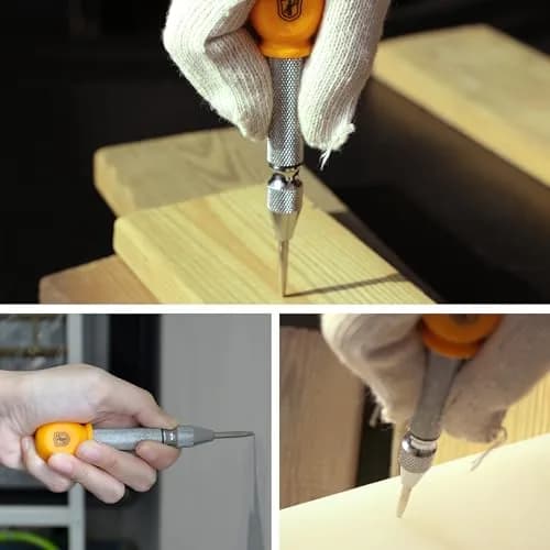 MULWARK 5" Spring-Loaded Steel Center Hole Punch Marker | Adjustable Impact, Rustproof (120 chars) thumbnail 4