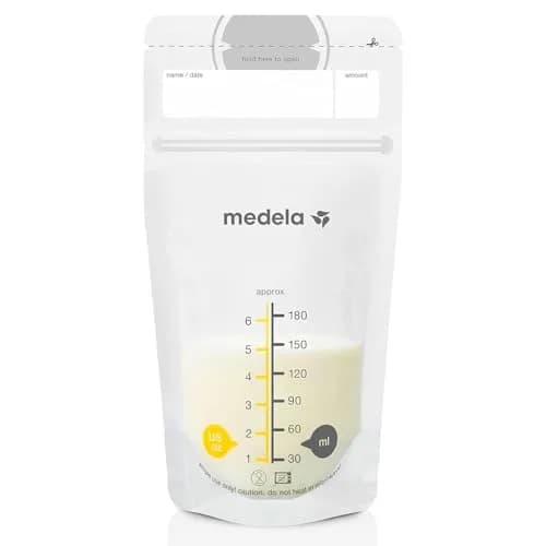 Medela Breastmilk Storage Bags 50 Count 180ml (6 oz) | Hygienically Pre-Sealed for Safe Breast Milk Storage thumbnail 1
