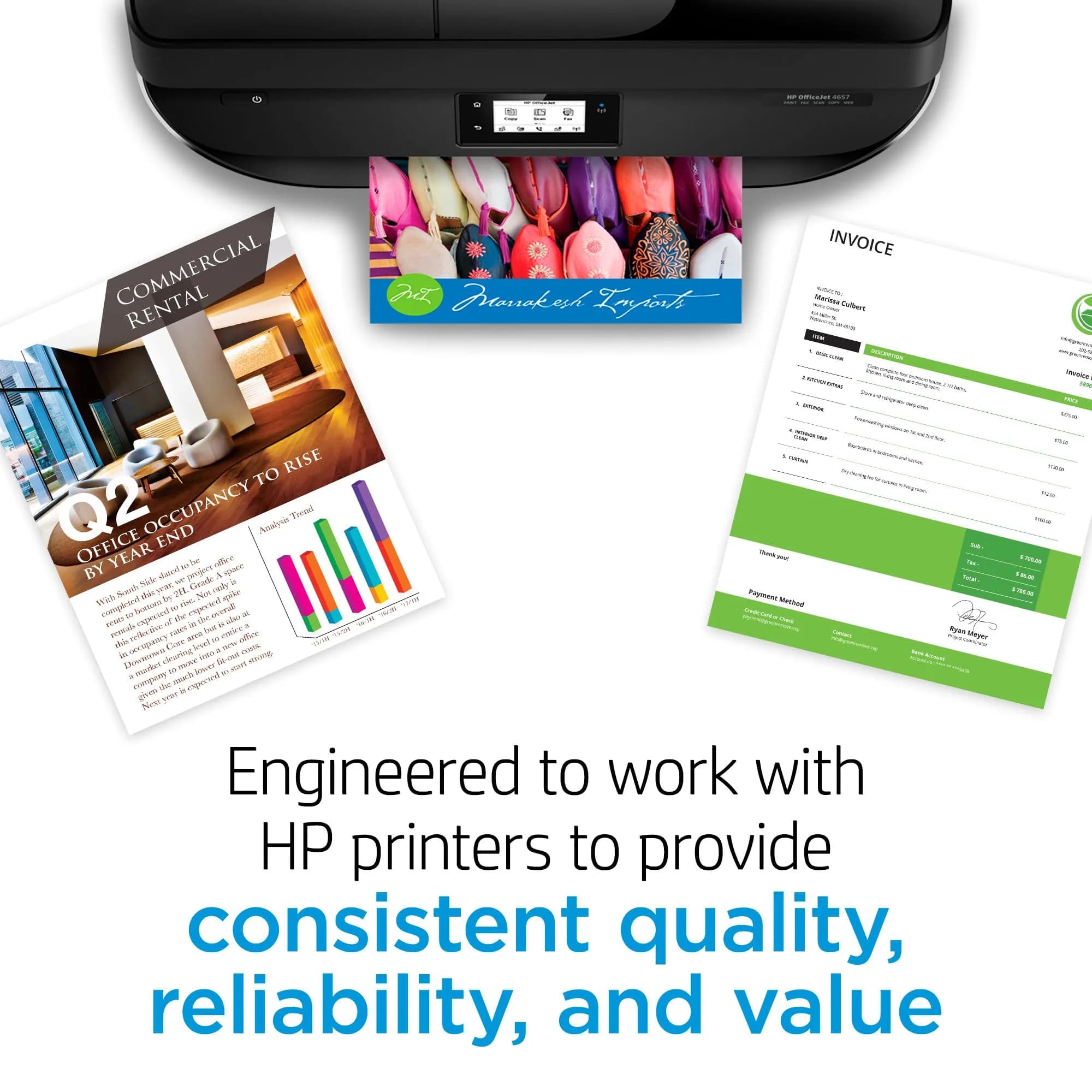 HP 64 Tri-Color Ink Cartridge (165 Pages) | Fade-Resistant Documents & Brilliant Images - view 7