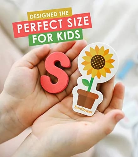 Curious Columbus Magnetic Objects and Letters, Foam Fridge Magnets for Kids | Bright ABC & Object Magnets thumbnail 4