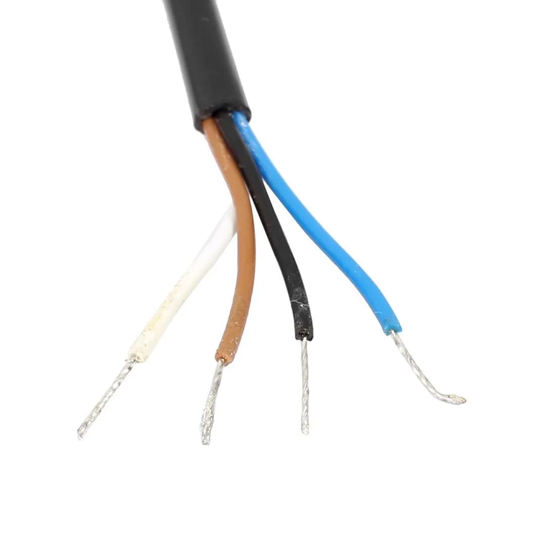 uxcell M12 4-Pin Straight Aviation Socket Electrical Cable Connector 5m (16.4ft) | Industrial Automation Connector - view 2
