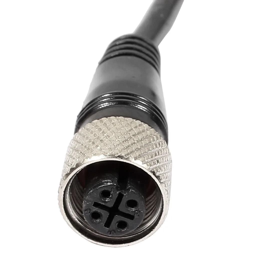 uxcell M12 4-Pin Straight Aviation Socket Electrical Cable Connector 5m (16.4ft) | Industrial Automation Connector - view 3