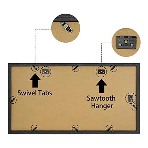 Golden State Art Diploma Frame with Tassel Holder and Photo, Black Wood | Modern Shadow Box for Certificates & Photos thumbnail 6