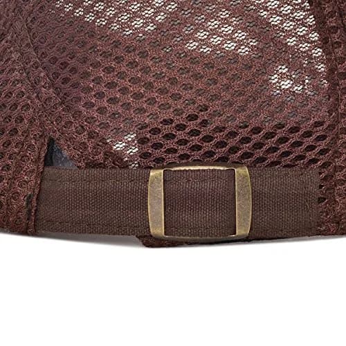VOBOOM Men Breathable Mesh Summer Hat Adjustable Newsboy Beret (Coffee) | Classic Summer Style thumbnail 6