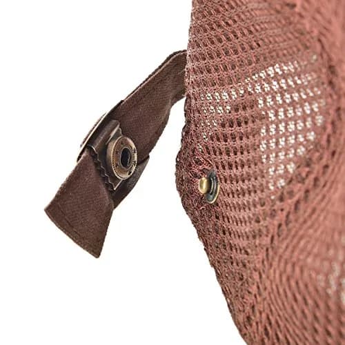VOBOOM Men Breathable Mesh Summer Hat Adjustable Newsboy Beret (Coffee) | Classic Summer Style thumbnail 7