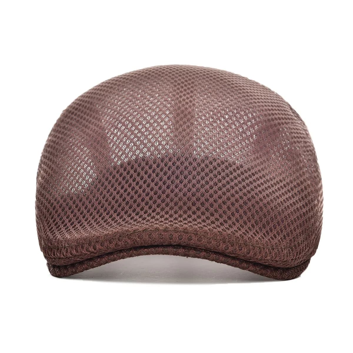 VOBOOM Men's Coffee Breathable Mesh Summer Ivy Flat Cap - Adjustable Newsboy Beret - view 3