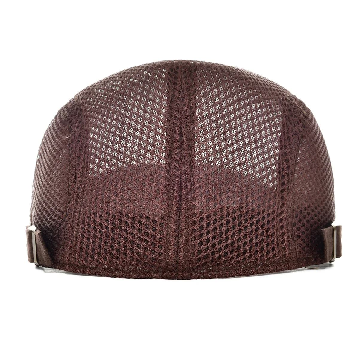VOBOOM Men's Coffee Breathable Mesh Summer Ivy Flat Cap - Adjustable Newsboy Beret - view 4