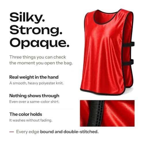 SportsRepublik Pinnies for Sports 12-Pack | Thick, Opaque, Mesh Carry Bag, Adult & Kids Sizes thumbnail 3