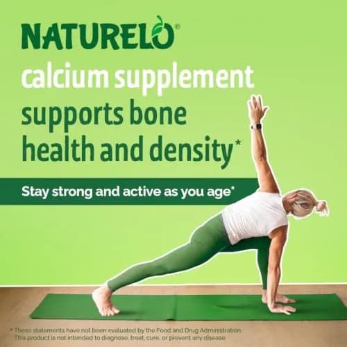 NATURELO 600mg Calcium Supplement for Bone Strength, VIT D3, 120 Capsules | Supports Bone & Joint Health thumbnail 2