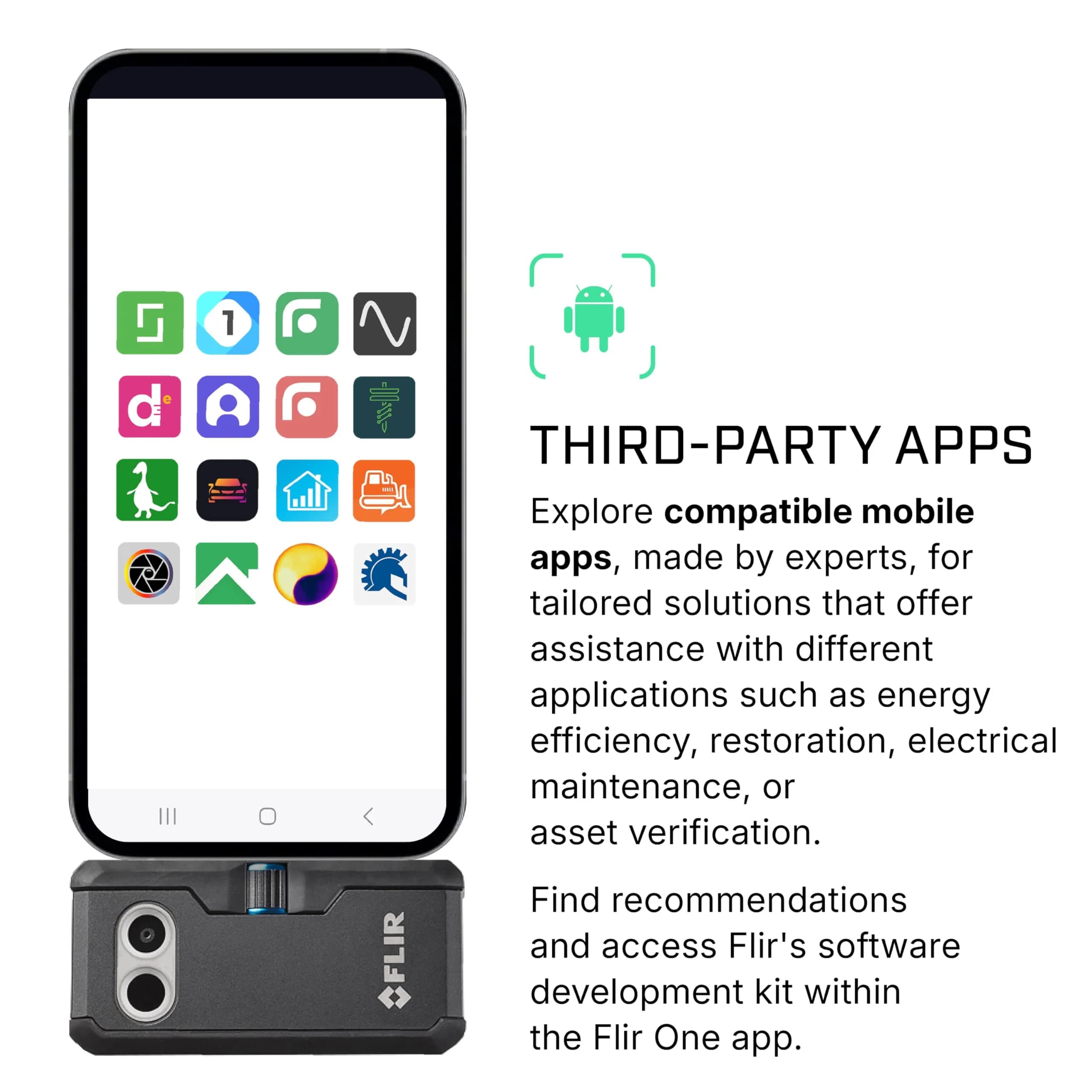 FLIR ONE Pro Thermal Imaging Camera for Android USB-C, 480x360 Resolution | Jobsite Tough & Accurate Inspection Tool - view 6