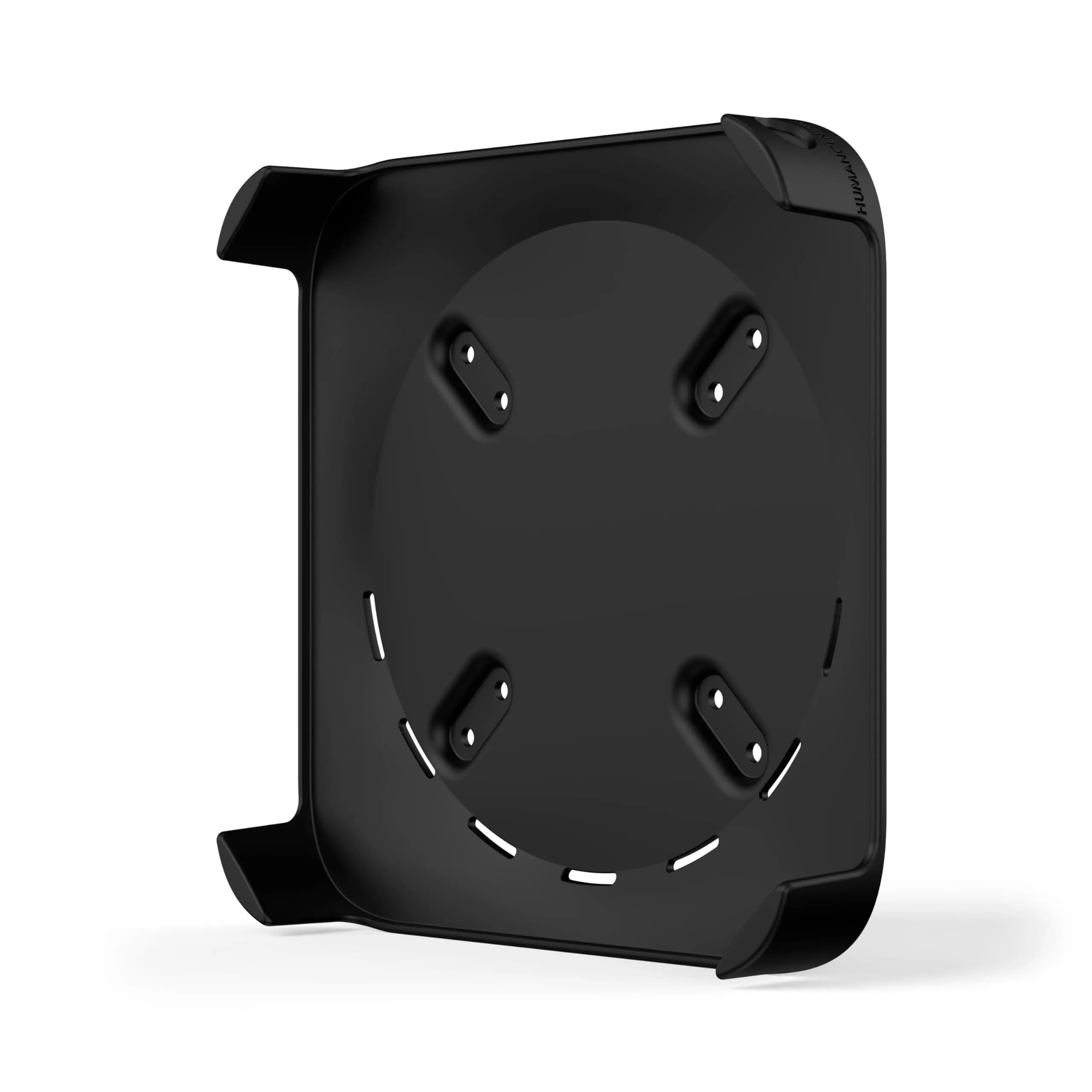 HumanCentric Mac mini Mount | VESA 75/100mm, Under Desk, Wall Mount, Black Plastic