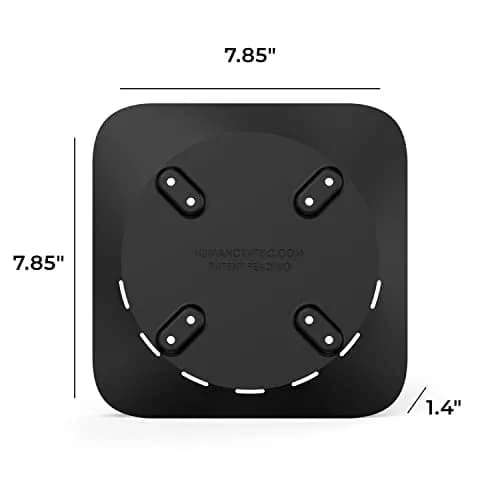 HumanCentric Mac mini Mount | VESA 75/100mm, Under Desk, Wall Mount, Black Plastic thumbnail 7