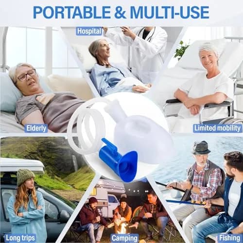ONEDONE Female Urinal 2000ML Portable Pee Bottle for Women Bed & Travel | Reusable & Easy Clean thumbnail 4