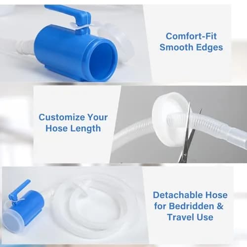 ONEDONE Female Urinal 2000ML Portable Pee Bottle for Women Bed & Travel | Reusable & Easy Clean thumbnail 7