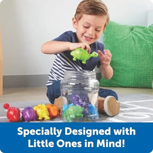 Learning Resources Snap-n-Learn Matching Dinos - Dinosaur Toys, 9-Piece Set | Educational Toddler Fine Motor Skills thumbnail 3
