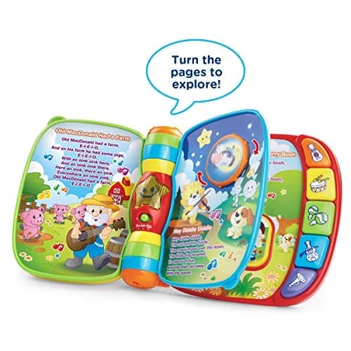 VTech Musical Rhymes Book Red | Electronic Learning Toy for Babies 6-36 Months thumbnail 2