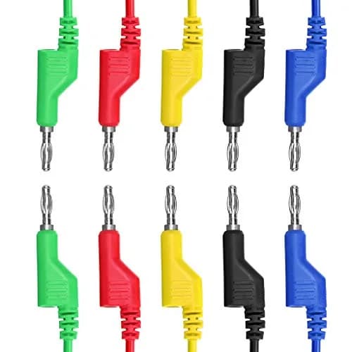 Sumnacon 5-Piece 4mm Banana Plug Test Leads Set | 1m Flexible Silicone, 1000V/15A thumbnail 4