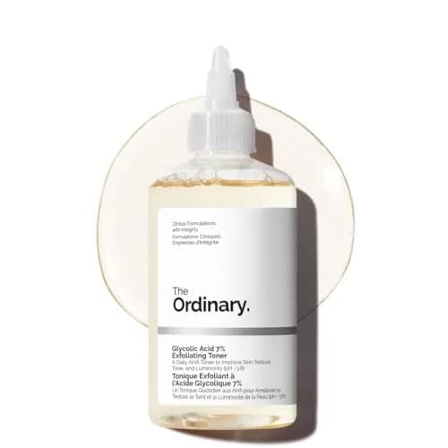 The Ordinary Glycolic Acid 7% Exfoliating Toner for Face, 240ml (8.1 Fl Oz) | Smooths Skin Texture & Evens Tone thumbnail 1