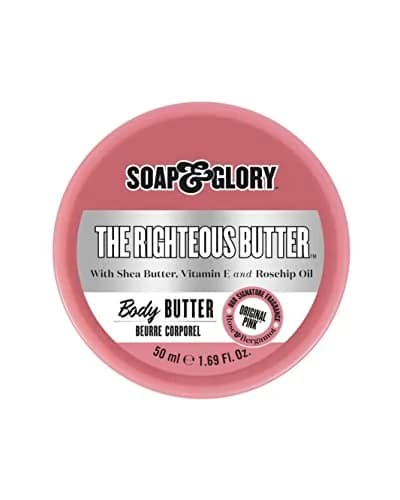 Soap & Glory The Righteous Body Butter 50ml (1.69 oz) | Hydrating Vegan Moisturizer for Dry Skin thumbnail 1