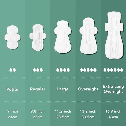 Rael Organic Cotton Cover Sanitary Pads for Women, Heavy Overnight 20 Ct | Made with 100% Organic Cotton thumbnail 6