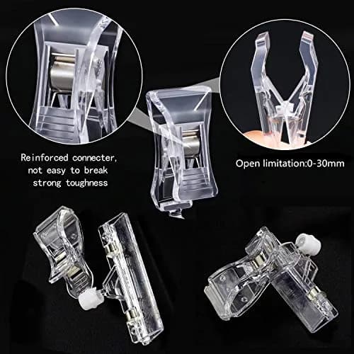 Lopalemry Plastic Merchandise Sign Clip Rotatable Pop Clip-on Holder Stand 4.13x3.15 inch | Clear Acrylic Sign Holder for Store Displays thumbnail 3