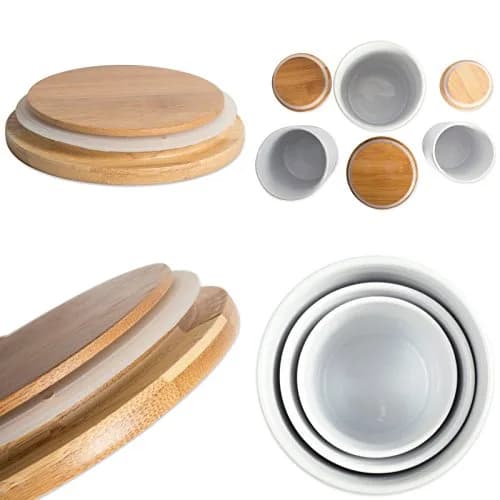 DII Canister Set 3 Piece | Ceramic Food Storage Containers in White thumbnail 5