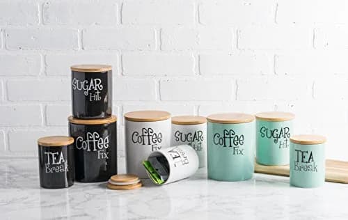 DII Canister Set 3 Piece | Ceramic Food Storage Containers in White thumbnail 7