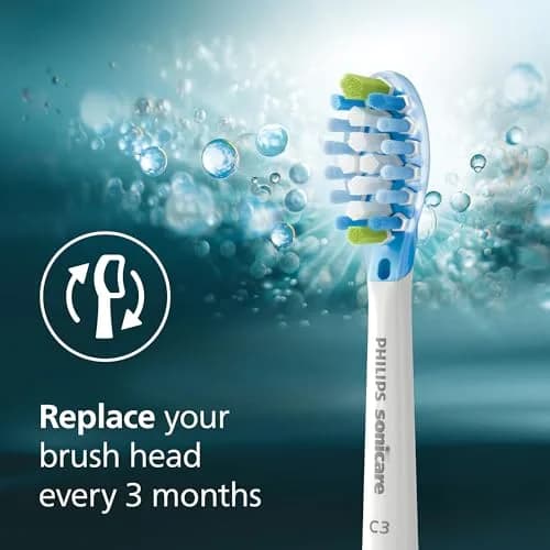 Philips Sonicare C3 Two-in-One Genuine Replacement Electric Toothbrush Heads 4 Pack | Deep Plaque Removal & Whitening thumbnail 9