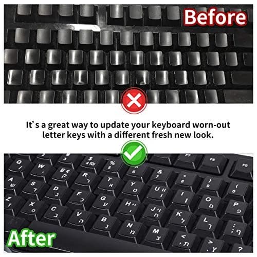 CaseBuy French Keyboard Stickers 2-Pack | Matte Vinyl with White Letters for Laptops & PCs thumbnail 4