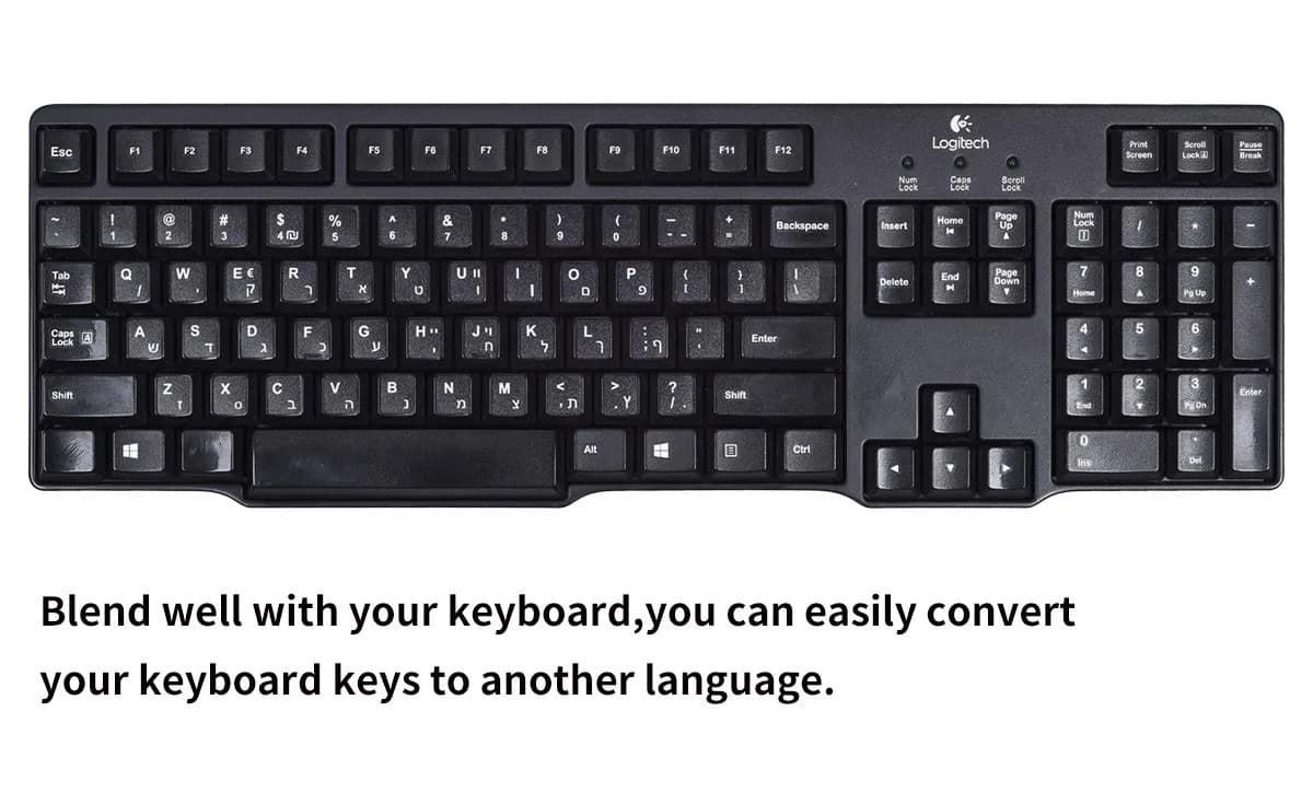 CaseBuy French Keyboard Stickers 2-Pack | Matte Vinyl with White Letters for Laptops & PCs - view 5